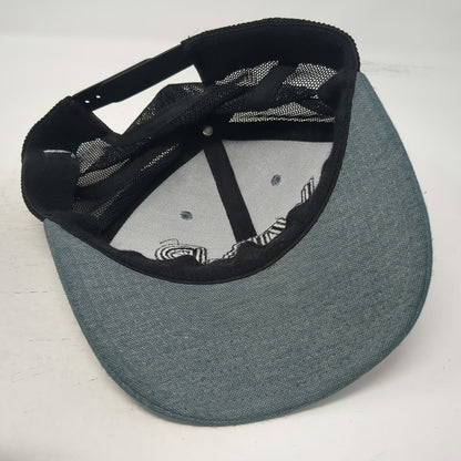 Perrine Man Press Trucker Hat Gray One Size Black Mesh Snapback Idaho Wild Hat