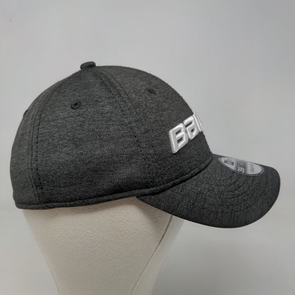 New Era Boy's Fitted Hat Gray Size Youth Bauer Logo Embroidered