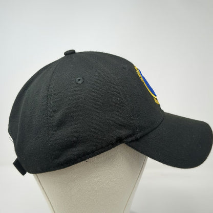 Golden State Warriors NBA New Era Black One Size Hat 9FORTY Adjustable Strapback