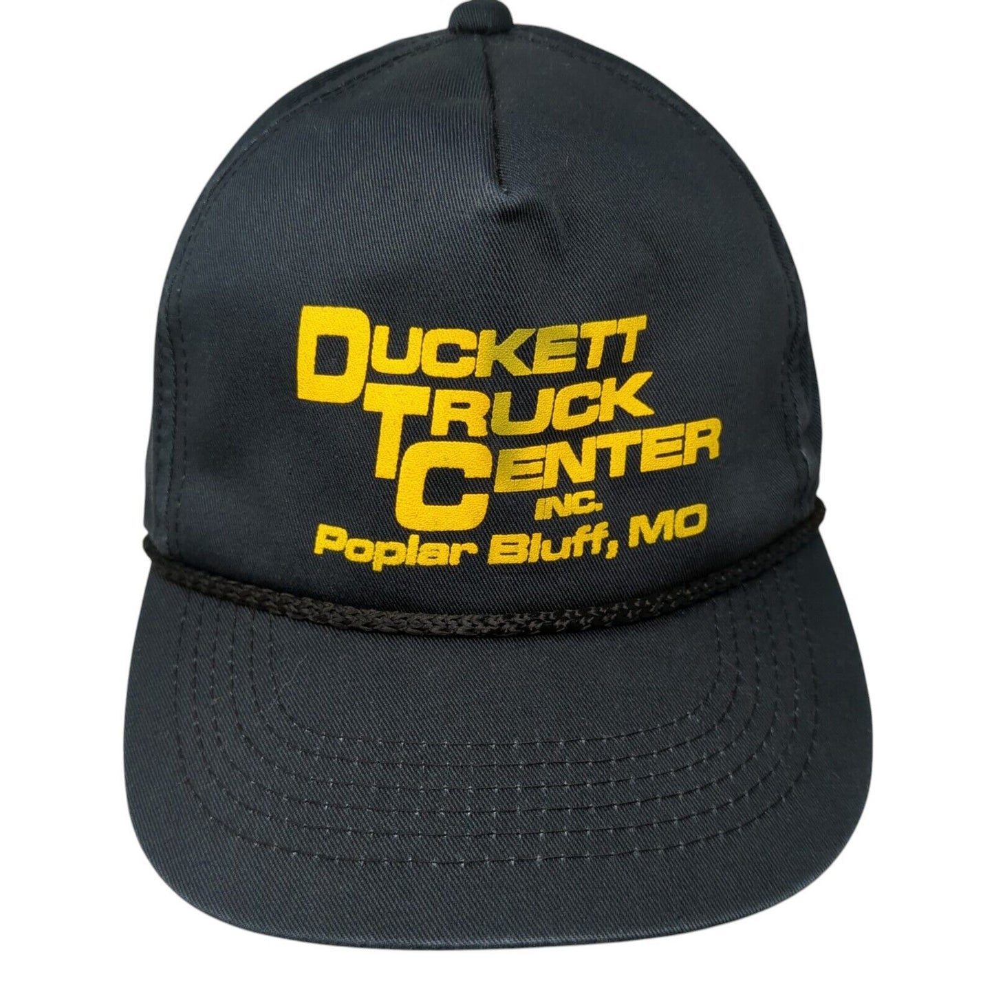 Duckett Truck Center Inc Poplar Bluff MO Snapback Hat Blue OS Adjustable Rope OC