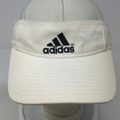 Adidas Visor White One Size Embroidered Logo Adjustable Performance Sport Hat