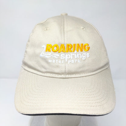 Roaring Springs Water Park Strapback Hat Tan One Size Port & Company