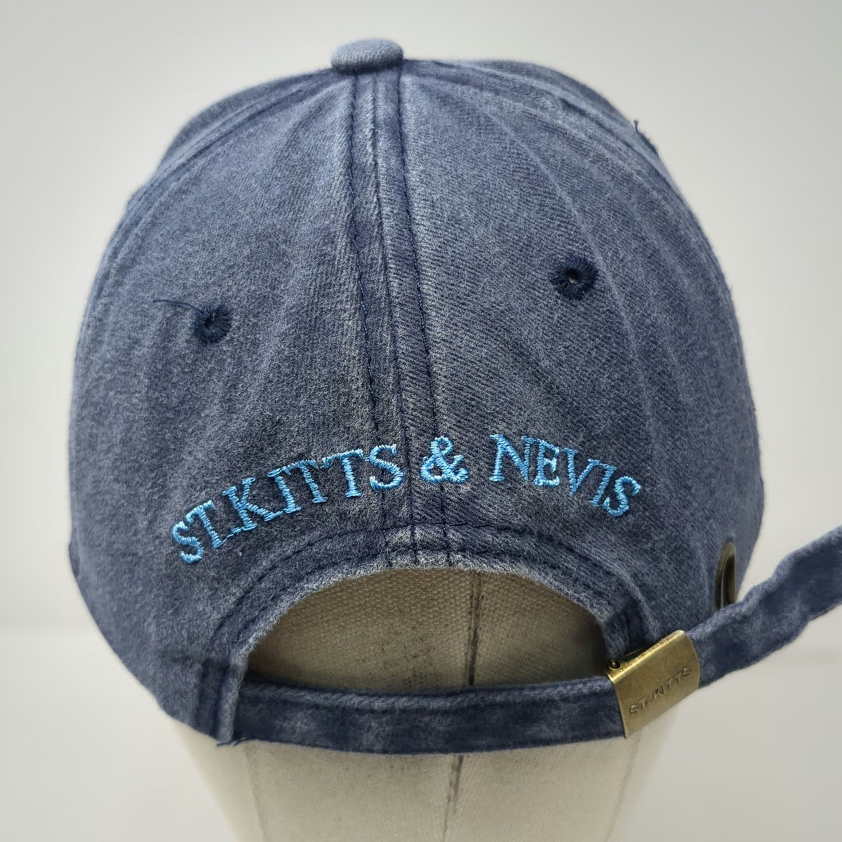 Tropical World Baseball Cap Blue One Size St Kitts Nevis Marlin Slideback Hat