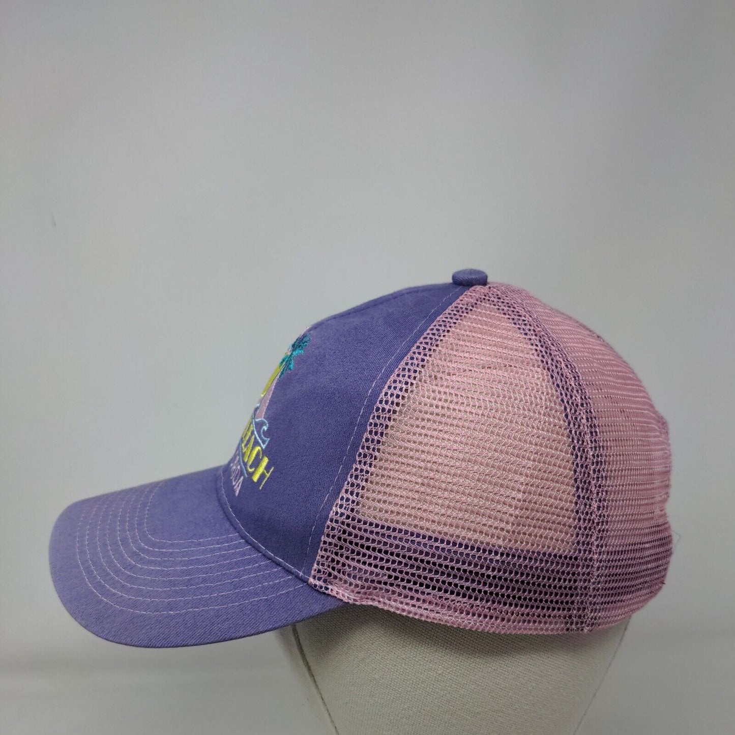 South Beach Miami Florida Strapback Trucker Hat Multi One Size Mesh Back