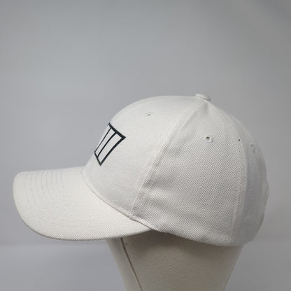 Sluggers Only Strapback Baseball Cap White One Size Adjustable Embroidered