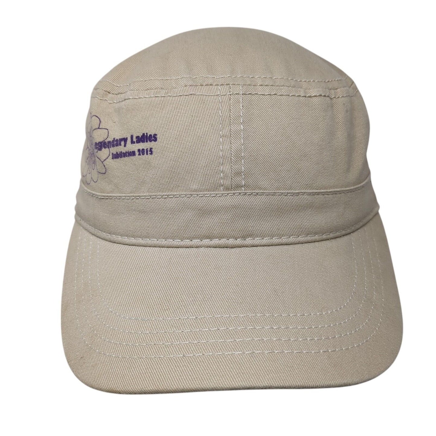 Legendary Ladies Strapback Cadet Army Cap Hat Tan OSFA Adjustable