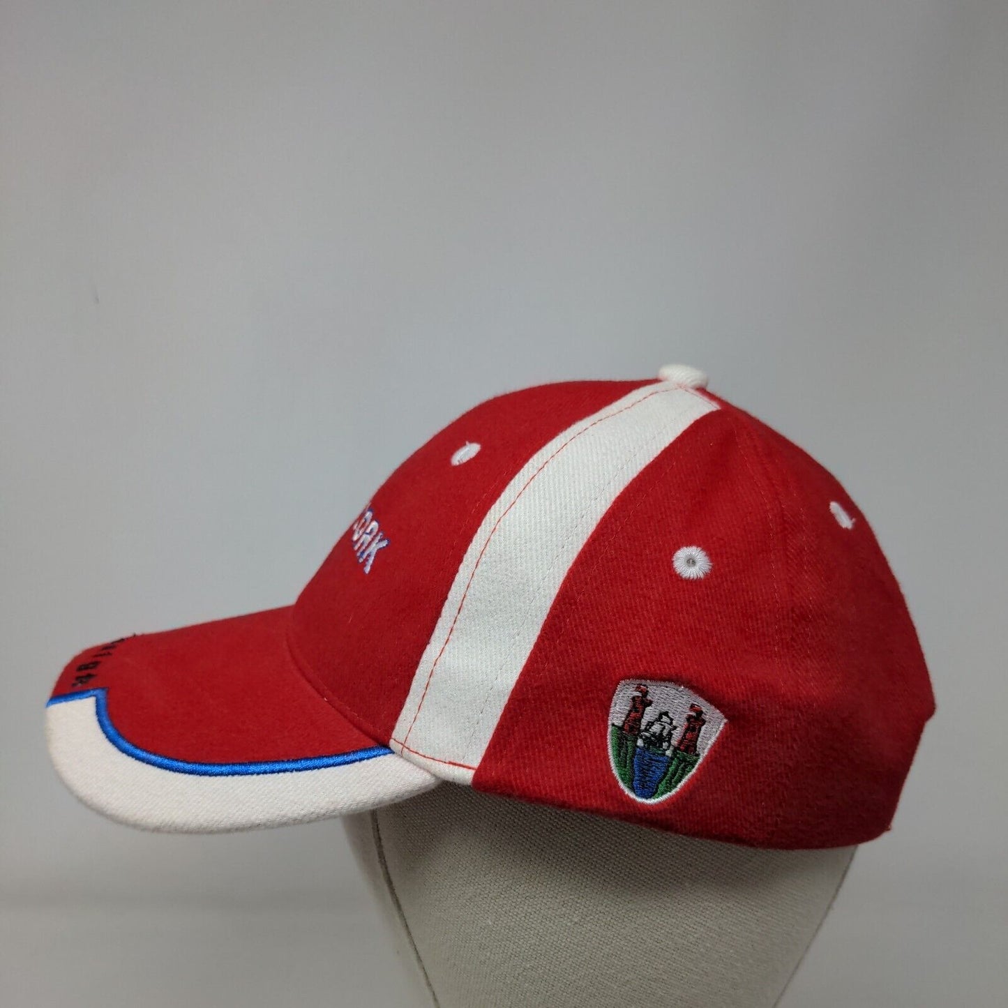 Cork Corcaigh Slideback Hat Red OSFA Adjustable Embroidered All Craft Dublin 15