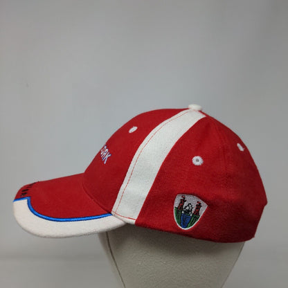 Cork Corcaigh Slideback Hat Red OSFA Adjustable Embroidered All Craft Dublin 15