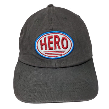 Hero Slideback Hat Gray One Size Solid Embroidered I Am One Blood