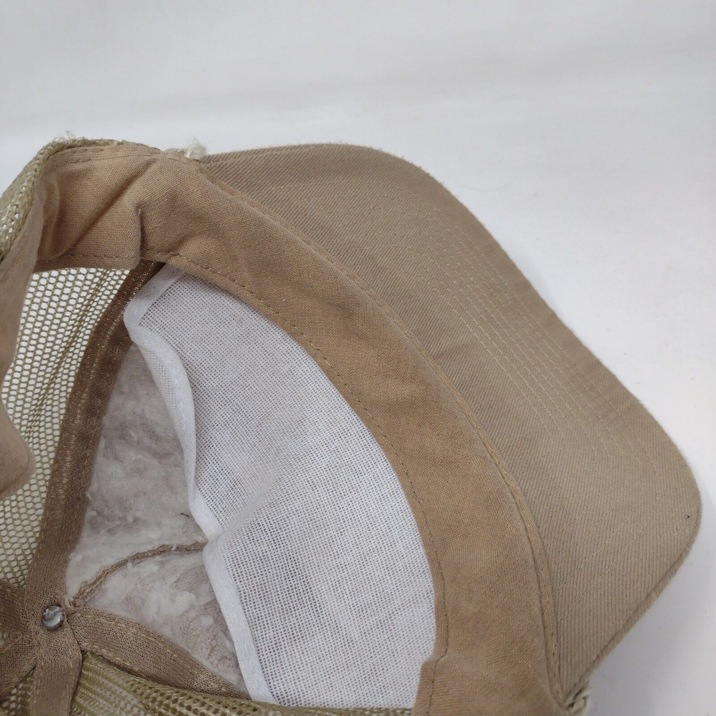 Cobra Snapback Trucker Hat Tan One Size Adjustable Mesh Back Rope Blank