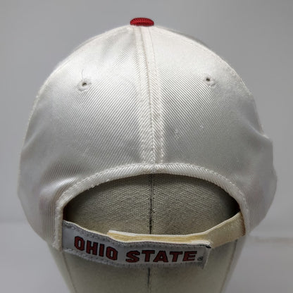 Team Spirit Ohio State Buckeyes NCAA Hat White Cap One Size Strapback Logo Red
