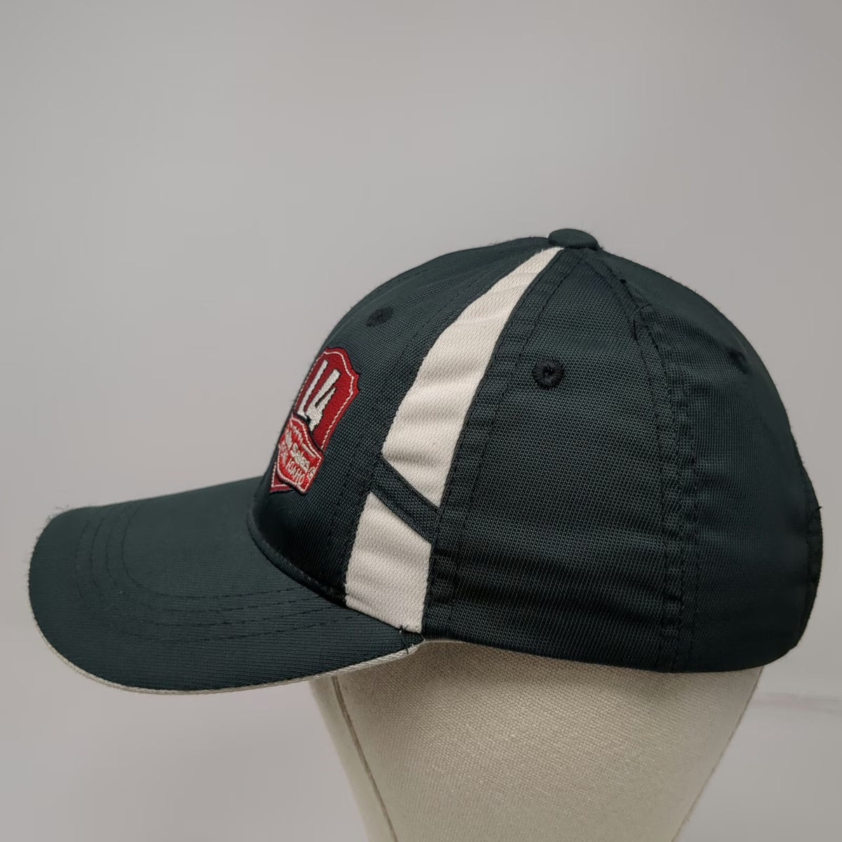 Sport-Tek Baseball Cap Black White One Size Strapback L4 Trailer Sales Idaho Hat
