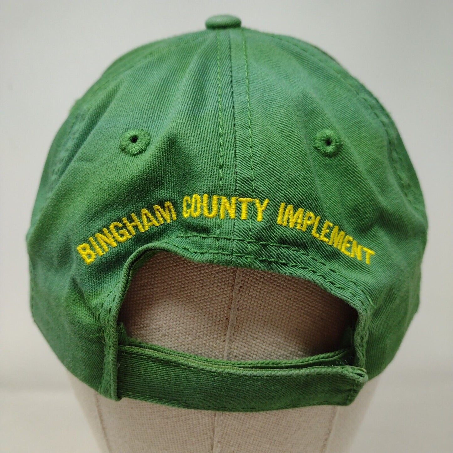 John Deere Strapback Hat Multi OSFA Bingham County Implement Colorblock