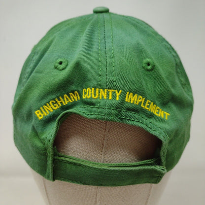 John Deere Strapback Hat Multi OSFA Bingham County Implement Colorblock