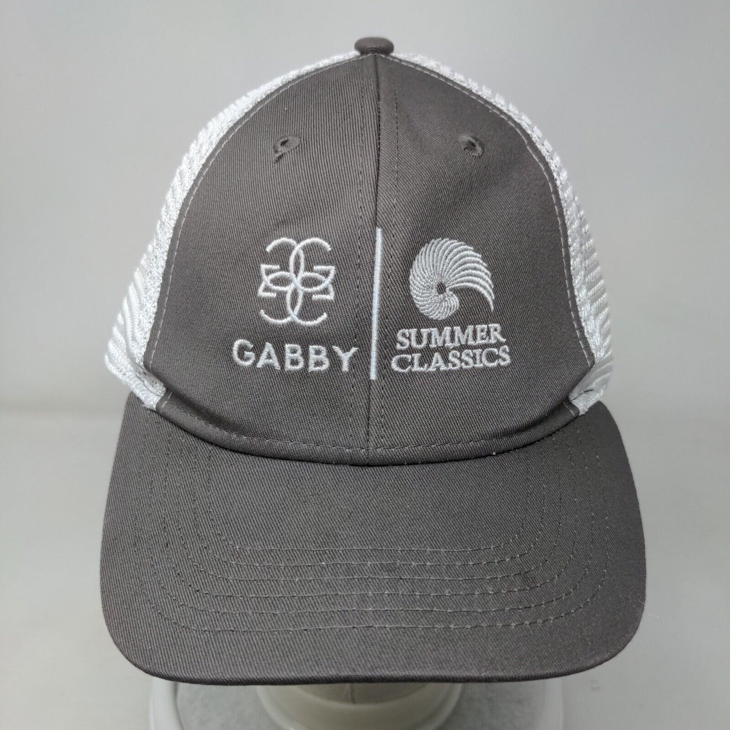 Gabby Summer Classics Snapback Trucker Hat Gray OSFA Adjustable Mesh Imperial