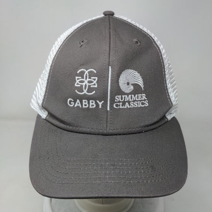 Gabby Summer Classics Snapback Trucker Hat Gray OSFA Adjustable Mesh Imperial