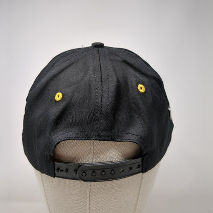 Australia Kangaroo Snapback Hat Black OSFA Embroidered Yellow Trim