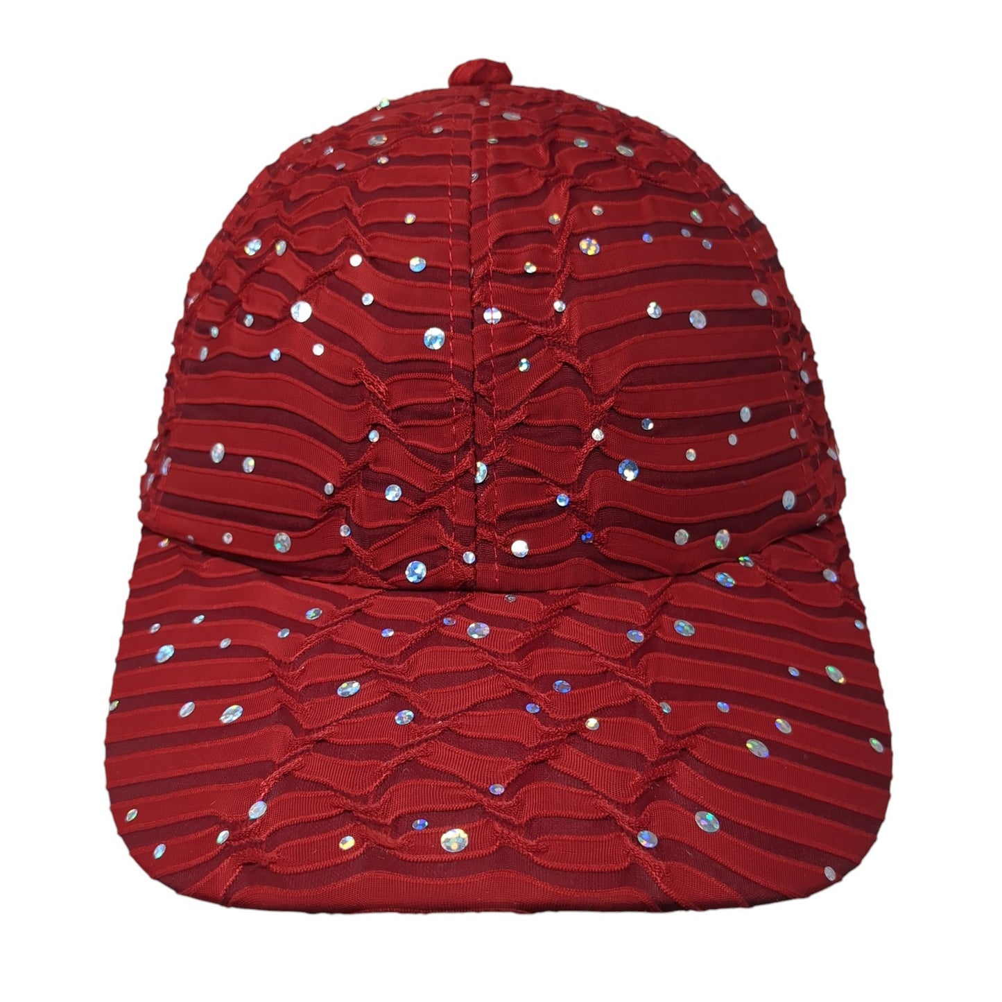 Unbranded Strapback Hat Red One Size Adjustable Sequin Sparkly Outdoor