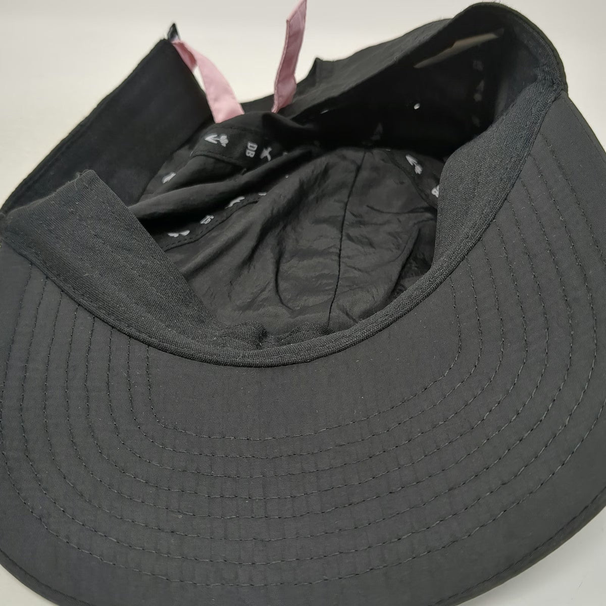 Dutch Bros Black Baseball Cap One Size Nylon Strapback Pink Coffee Logo Hat