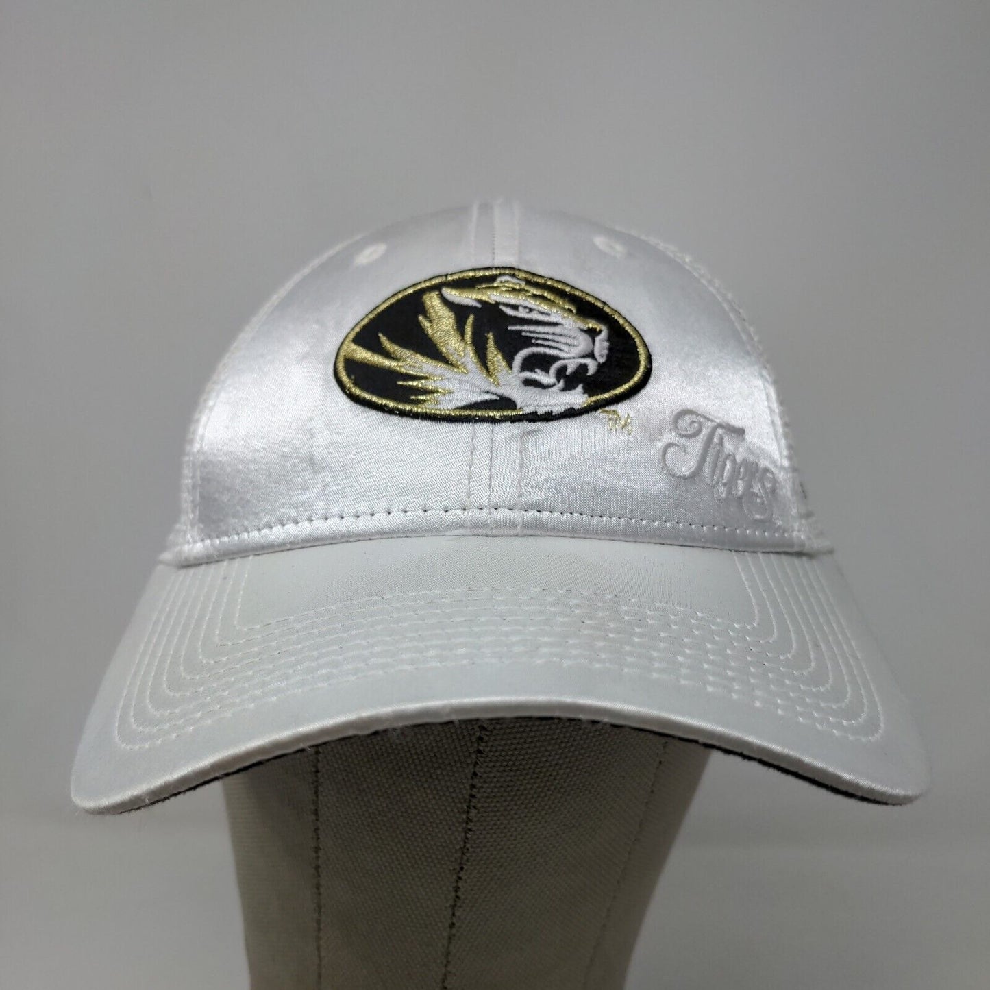 New Era Women's Snapback Mesh Back Hat White Embroidered Tigers Logo