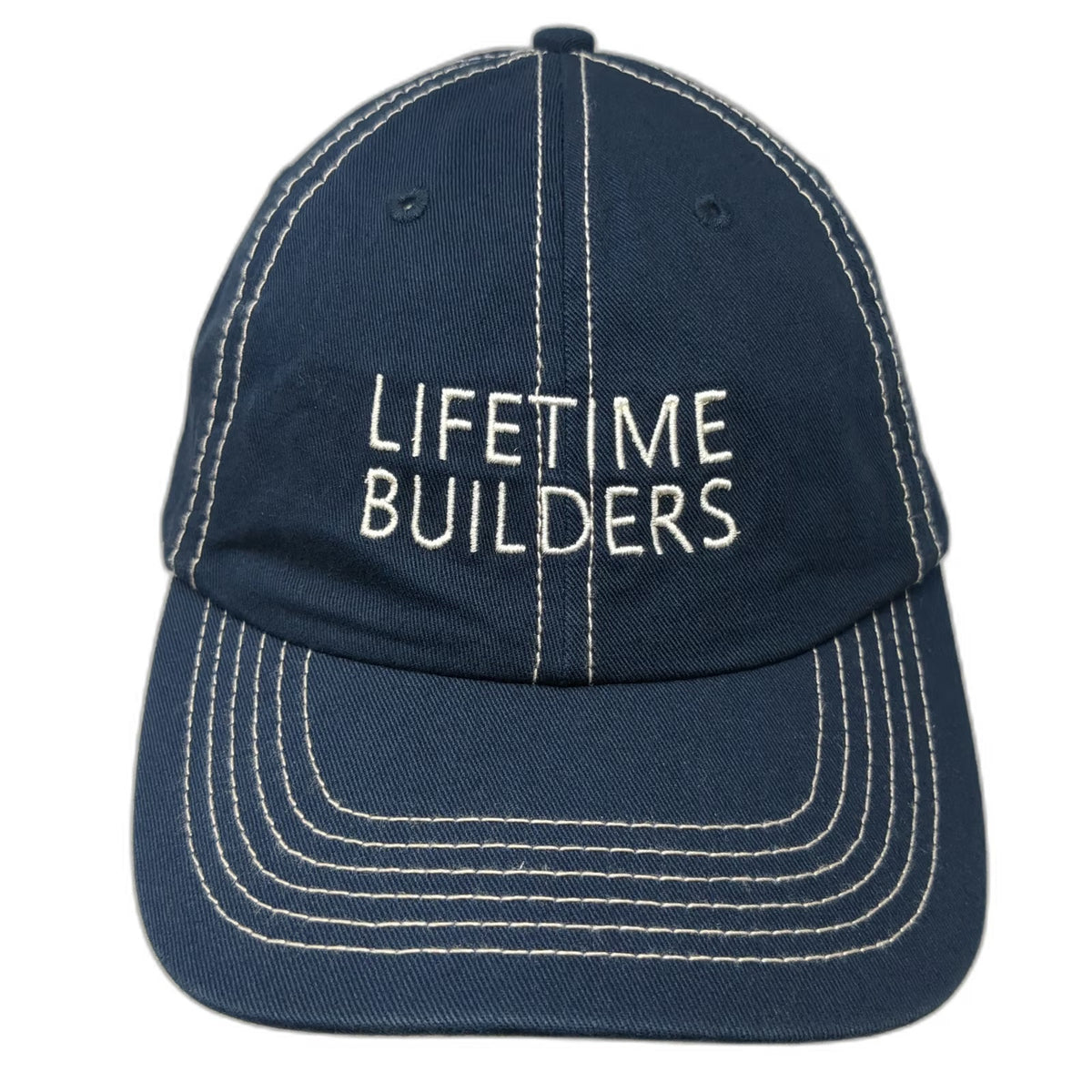 Cap America Baseball Cap Blue One Size Lifetime Builders Contrast Stitching Hat