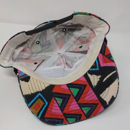 Cameo Snapback Rope Hat Multi OSFA Adjustable Geometric Vent Holes