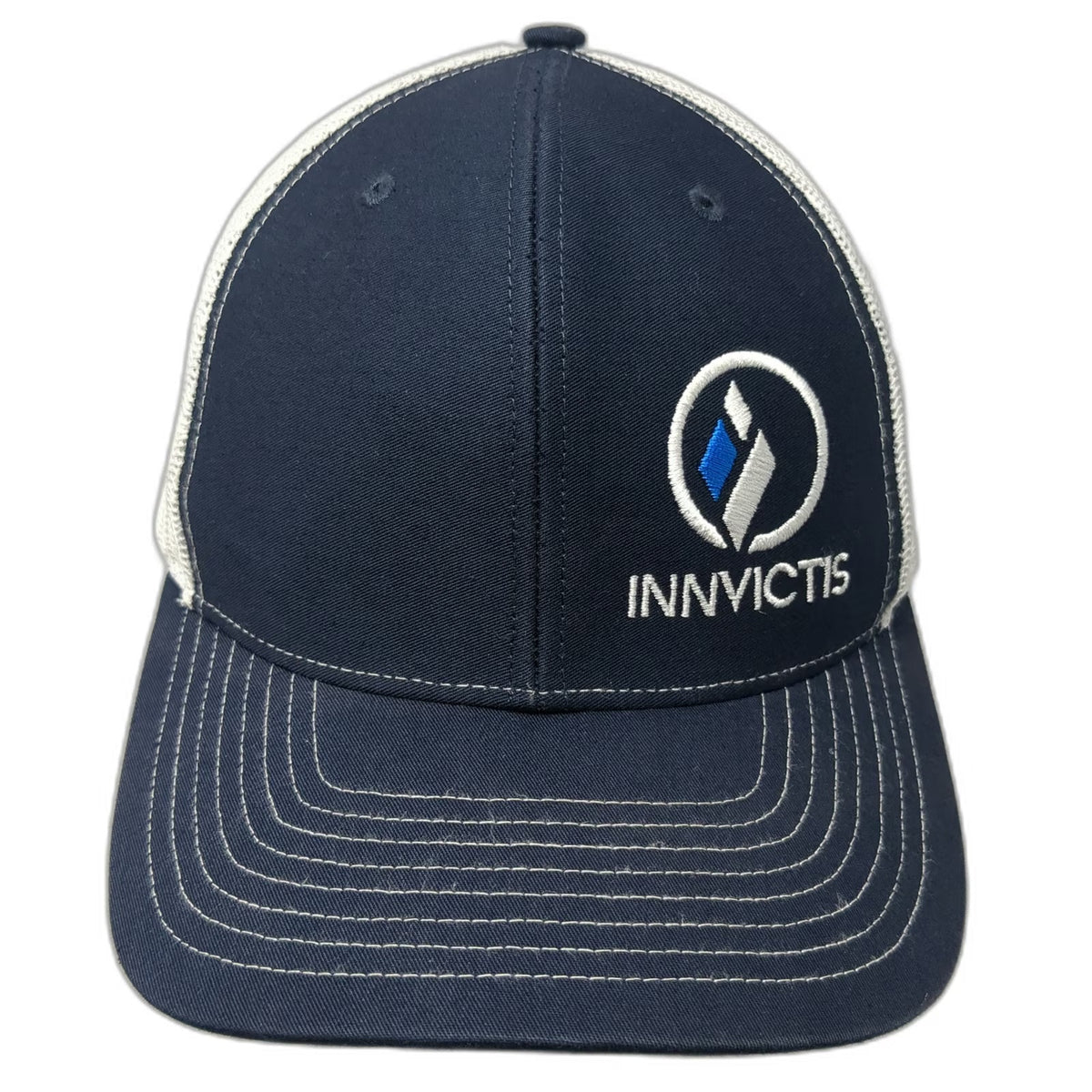 Richardson Trucker Hat Blue White One Size Innvictis Simplot Solutions Snapback