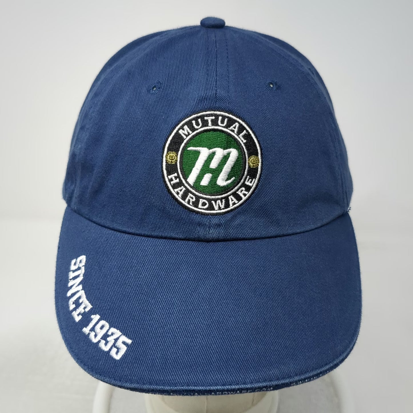 Zagwear Mutual Hardware Since 1935 Blue Baseball Cap One Size Slideback Hat