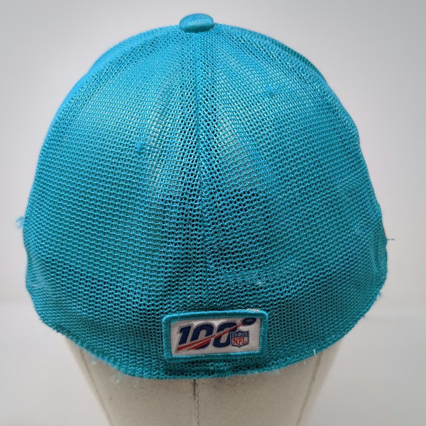 Miami Dolphins NFL New Era 5 Panel Blue Hat L Mesh Back Stretch Fit 39THIRTY 100
