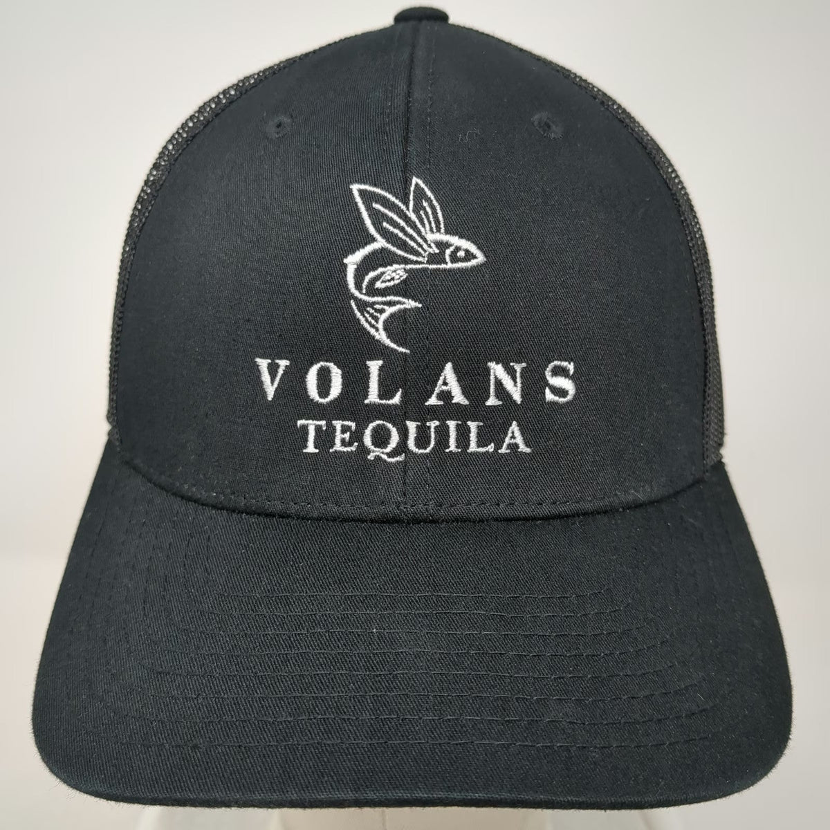 Yupoong Trucker Hat Black One Size Snapback Volans Tequila Flying Fish Graphic