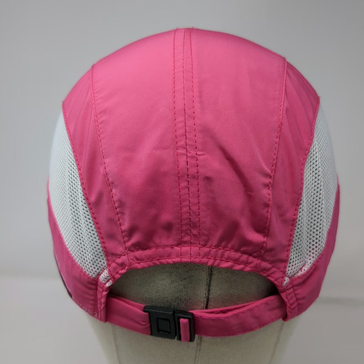 Pink Baseball Cap One Size Mesh Panels Polyester Performance Running Sports Hat