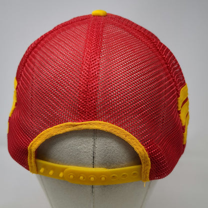 Designer Award Cap Trucker Hat Red One Size Honda Wing Logo Mesh Side Stripes