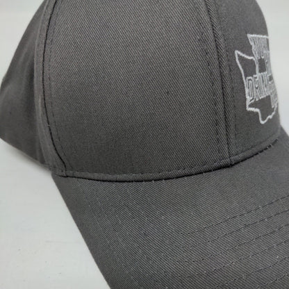 Work Hard Drink Beer Snapback Hat Gray One Size Adjustable Embroidered Brewery