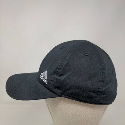 Adidas 3 Stripes Strapback Hat Black OSFA Embroidered Logo Adjustable