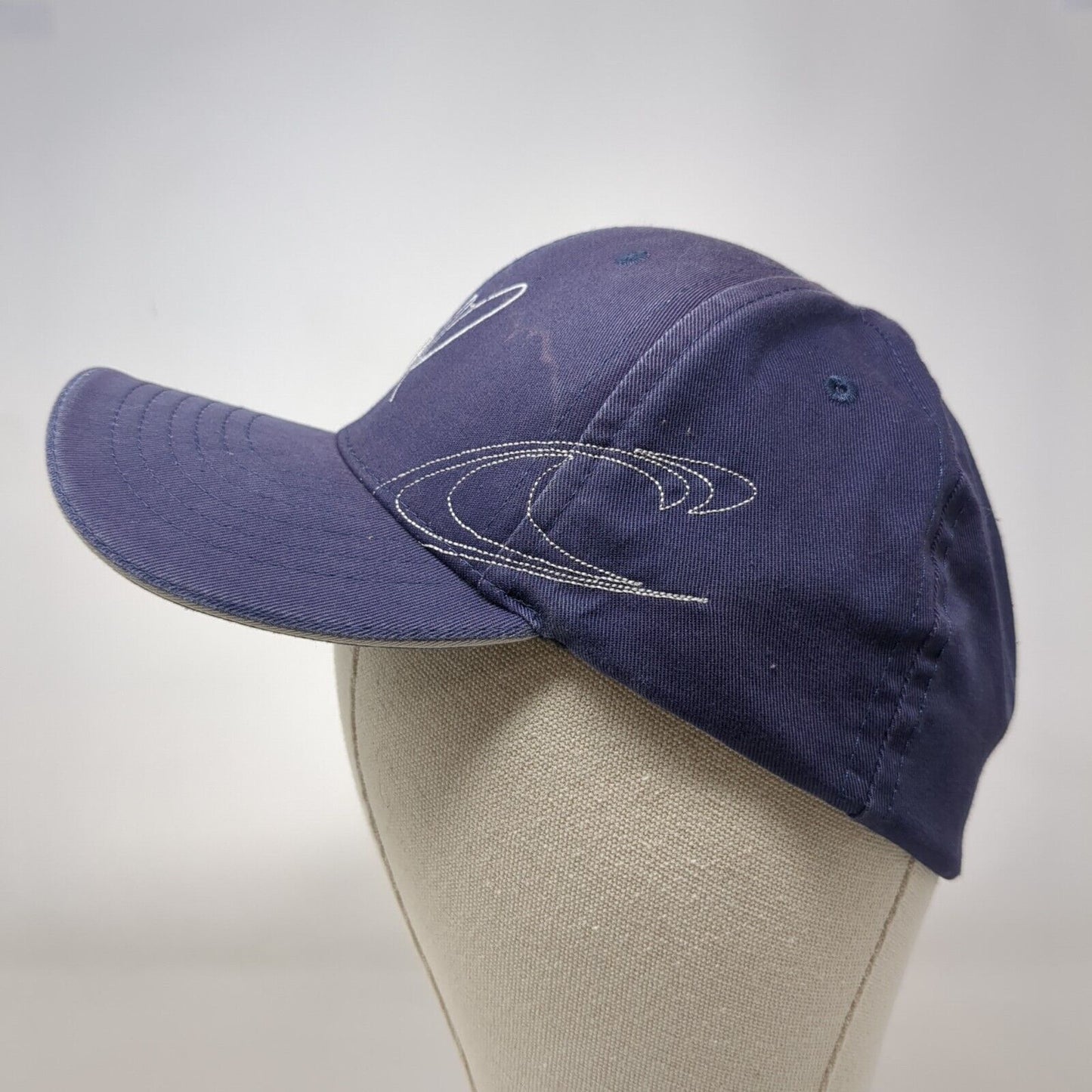 O'Neill Fitted Hat Blue OSFA Perfect Fit Embroidered Vented Holes 6 Panel
