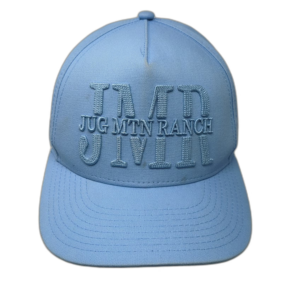 Pukka 5 Panel Blue One Size Jug Mountain Ranch JMR Puffed Snapback Golf Hat