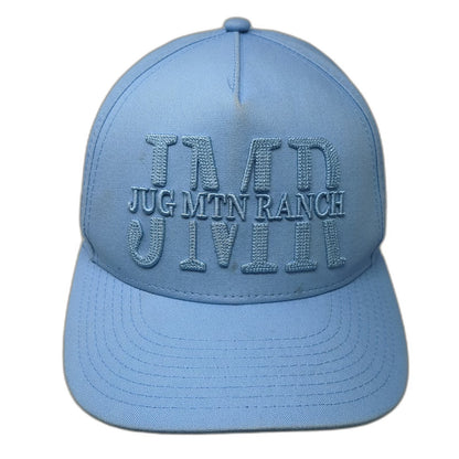 Pukka 5 Panel Blue One Size Jug Mountain Ranch JMR Puffed Snapback Golf Hat