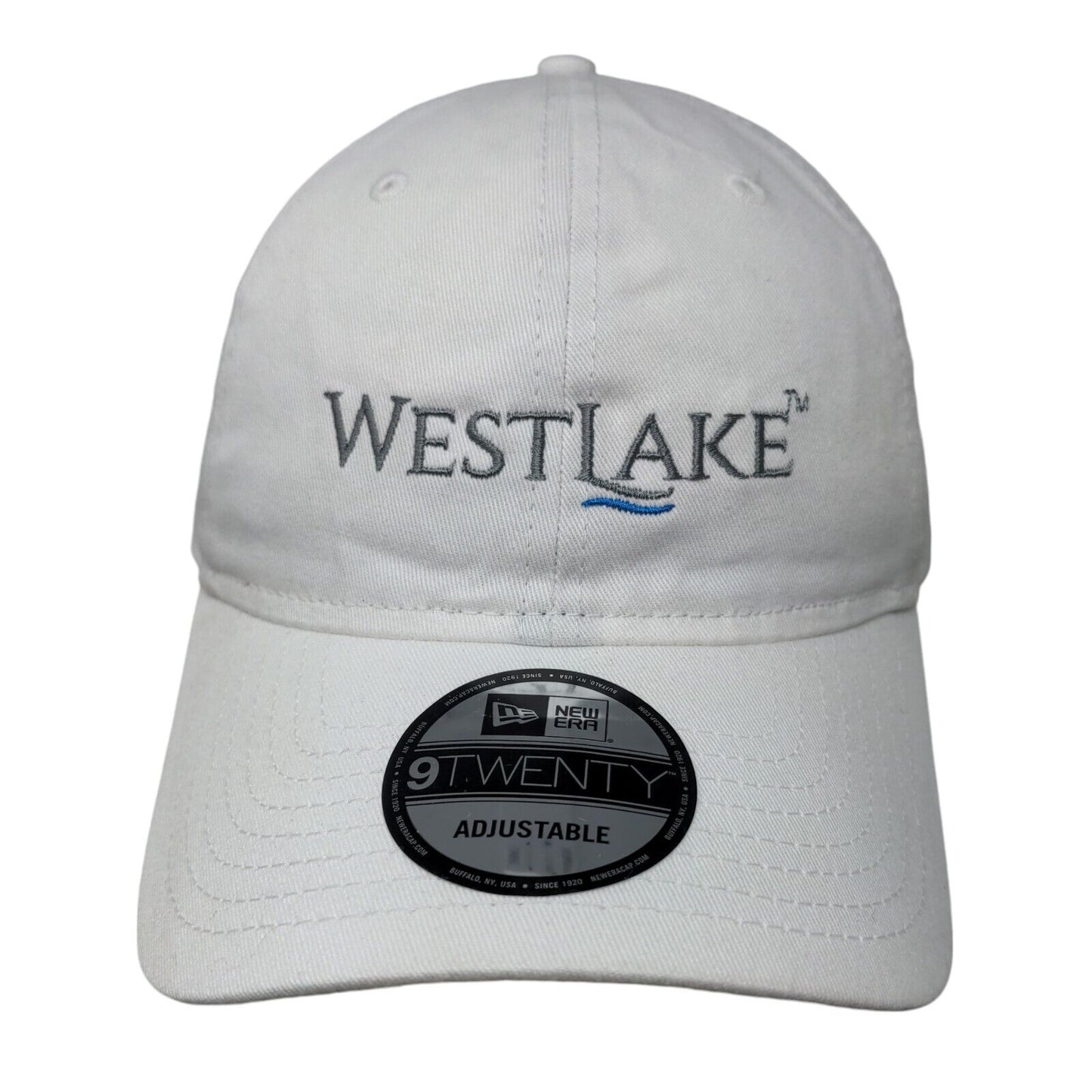 West Lake Slideback Hat White OSFM Embroidered Solid New Era 9Twenty