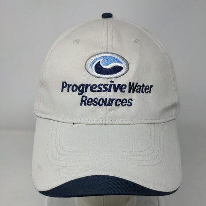 Progressive Water Resources Strapback Hat Cream OSFA 6 Panel Hit Wear