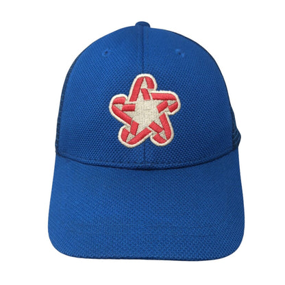 Republic Services Snapback Trucker Hat Blue OS Adjustable Embroidered Mesh Back