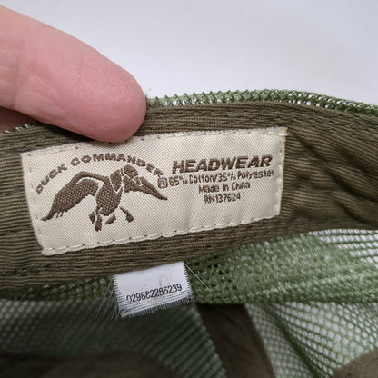 Duck Commander Baseball Cap Beige Green One Size Mesh Back Arise Kill Eat Hat