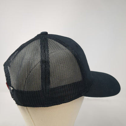 Killik Trucker Hat Black One Size Snapback Mesh Logo Square Patch Structured