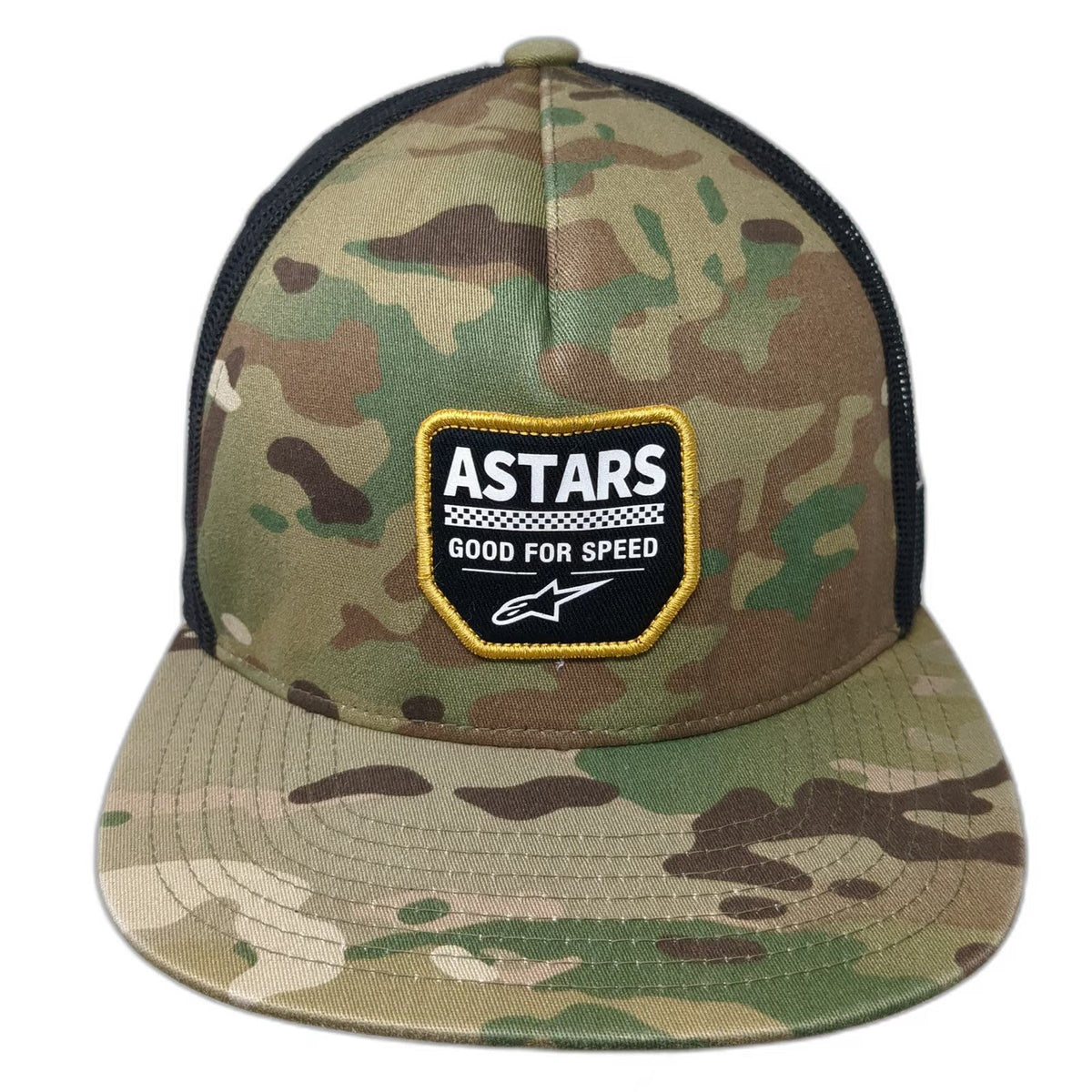 Alpinestars Trucker Hat Green One Size Mesh Camo Astars Good For Speed Motocross