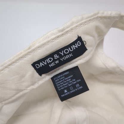 Cute But Psycho Slideback Baseball Cap White One Size Adjustable David & Young