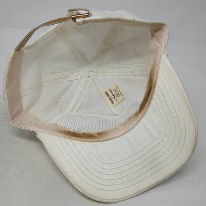 Headliner 5 Panel Hat White OSFM Met-Chem Graphic Rope Brim Slideback Made USA