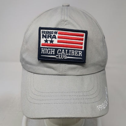 Americap Baseball Cap Gray One Size NRA High Caliber Club Patch Made in USA hat