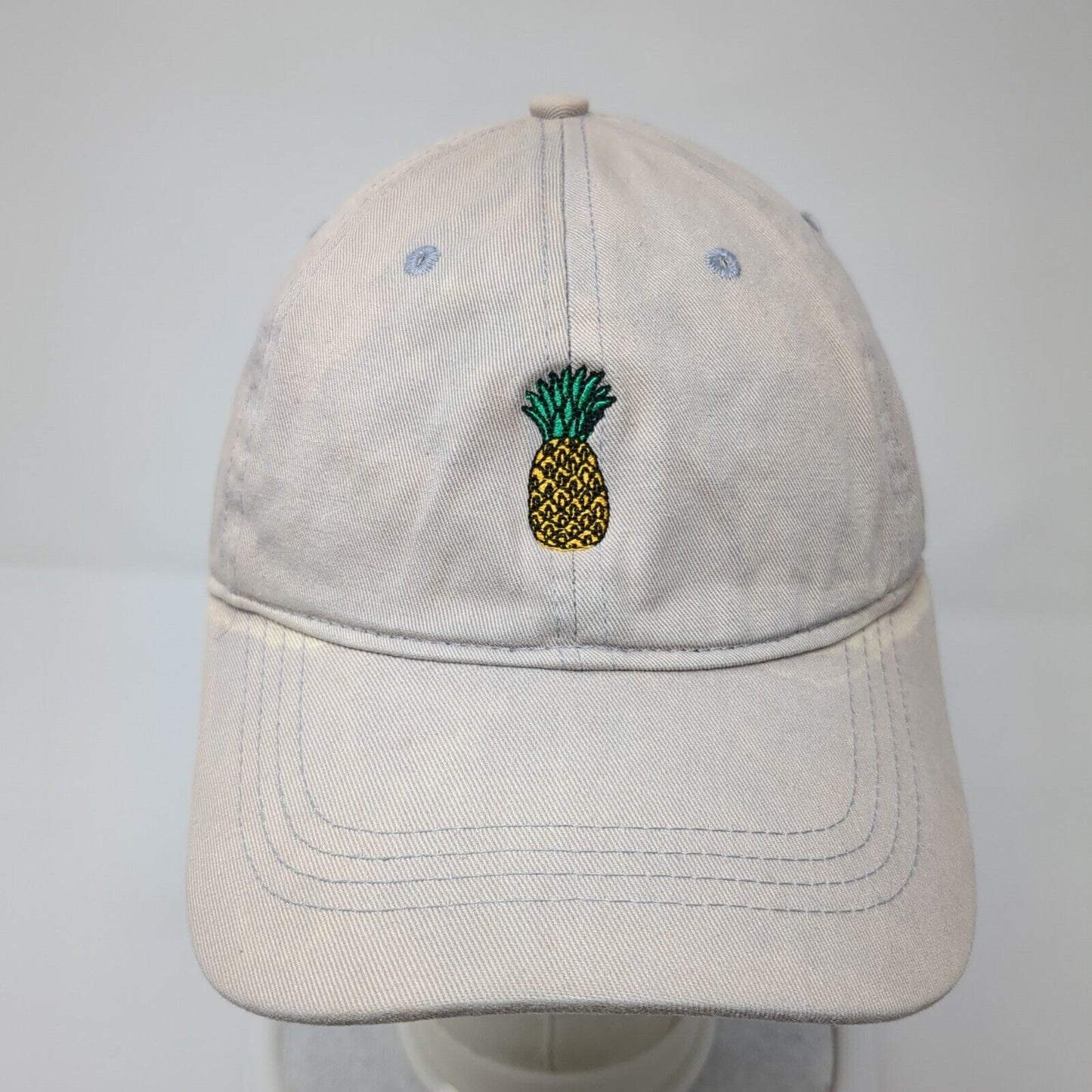 Pineapple Slideback Hat Gray One Size Embroidered Adjustable City Hunter