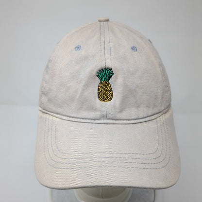 Pineapple Slideback Hat Gray One Size Embroidered Adjustable City Hunter