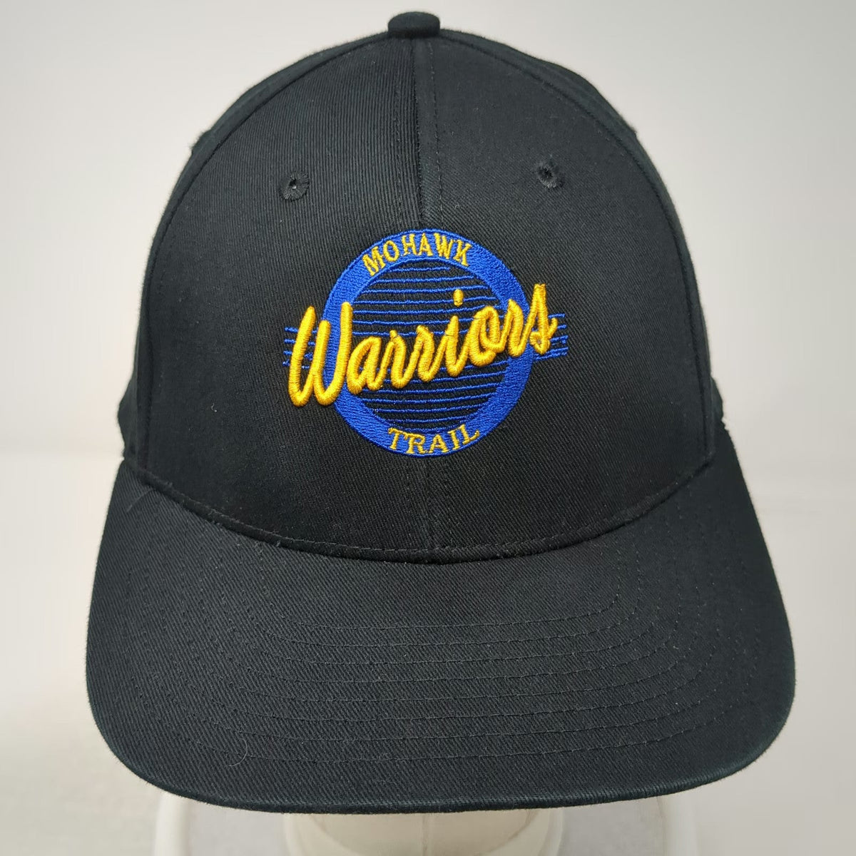 The Game Snapback Black One Size Mohawk Trail Warriors Hat Logo Graphic Cotton