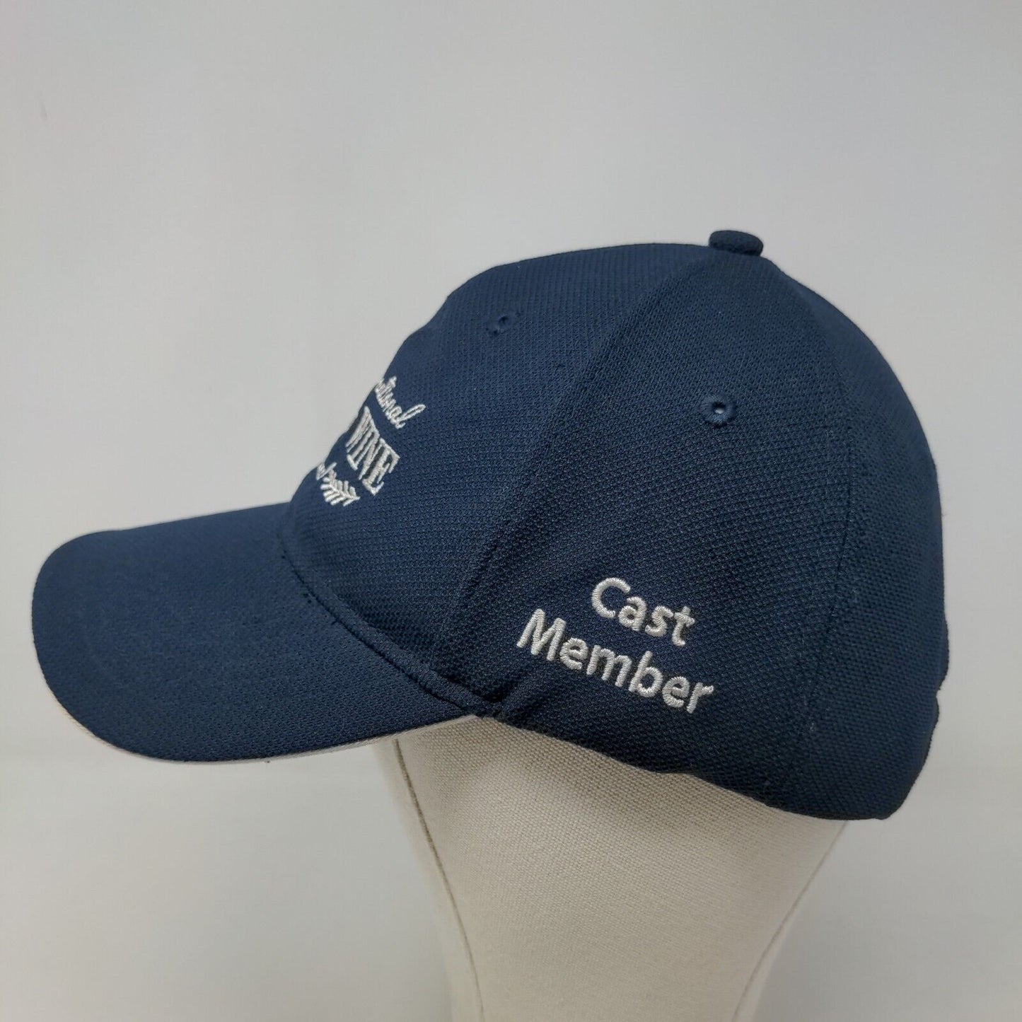 Epcot Men's Strapback Hat Blue OSFM International Food & Wine Festival Logo